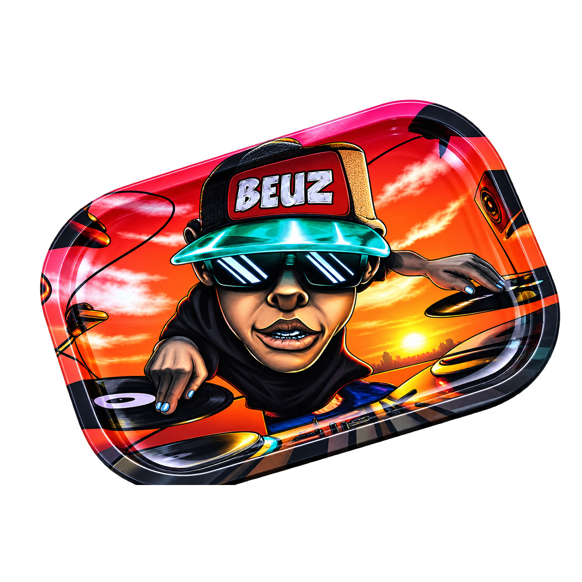 Plateau à rouler en métal BEUZ, modèle DJ
