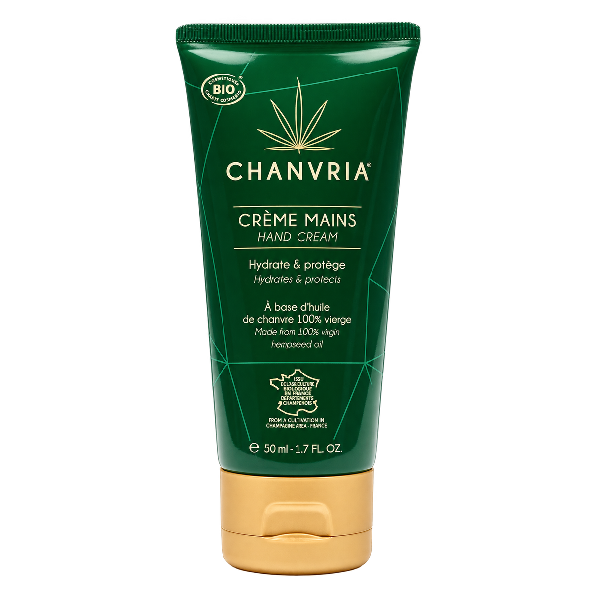 Chanvria Crème Mains, tube de 50 ml